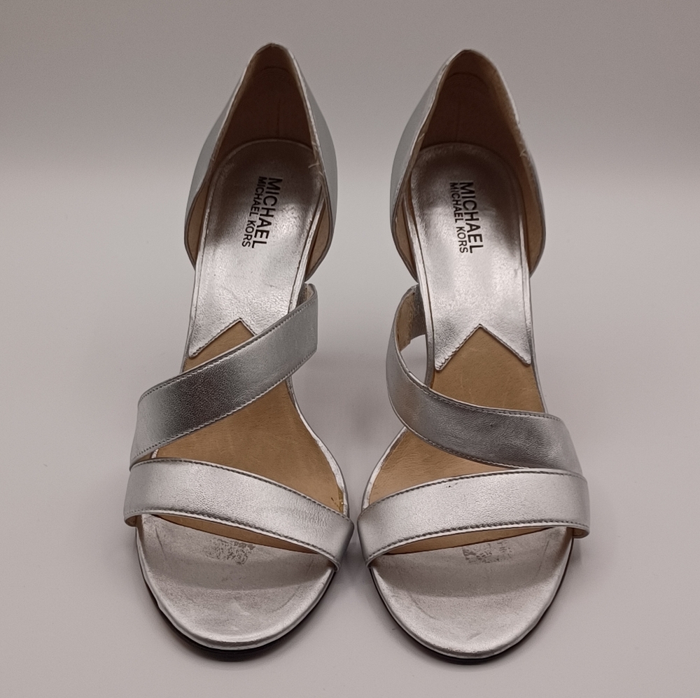 Michael Michael Kors Leather Strappy Stiletto Sandals
